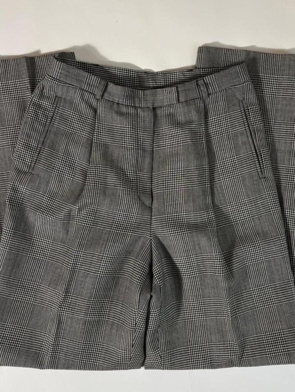 ralph lauren wool plaid trousers, lined